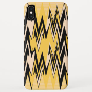Case-Mate iPhone Case Abrégé sur jaune et noir Chevron zigzag
