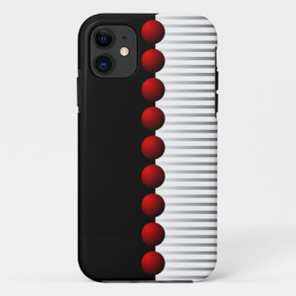 Etui iPhone Case-Mate Abrégé sur noir rouge blanc et gris