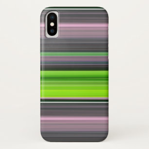 Coque iPhone X Abstract #1: Lime and grey