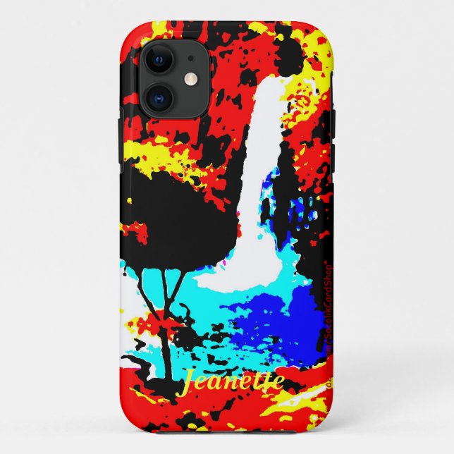 Coques Case-Mate iPhone Abstract Waterfall, nom, Red Blue  (Dos)