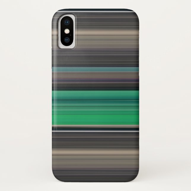 Coques Case-Mate iPhone Abstrait #1 : Vert et gris (Dos)