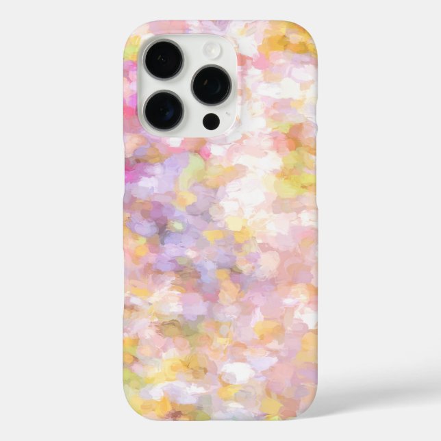Coques Case-Mate iPhone Abstrait Art Pale Yellow Pastel (Verso)