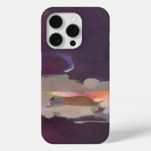 Coque iPhone 15 Pro Abstrait artistique violet coloré