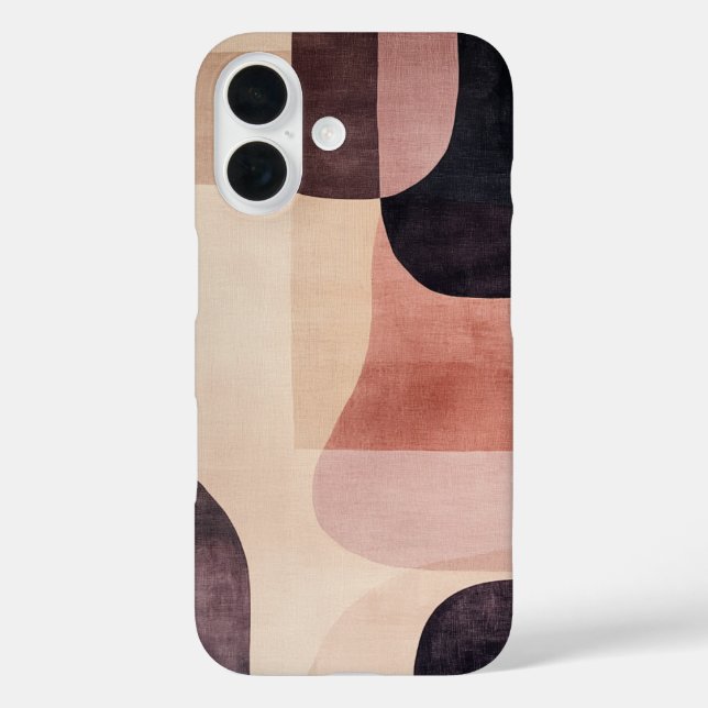 Coques Case-Mate iPhone Abstrait aux tons de terre (Verso)