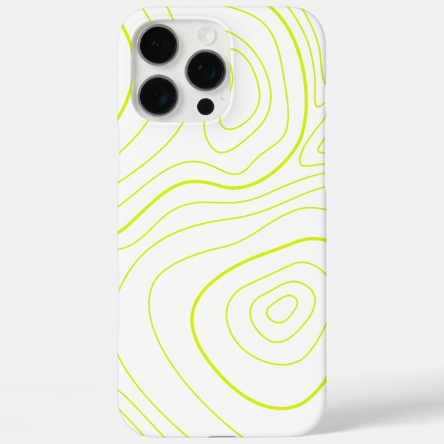 Coques Case-Mate iPhone abstrait beau jaune (Verso)