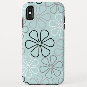 Case-Mate iPhone Case Abstrait Big Flower Outlines BWG+Duck Egg Blue