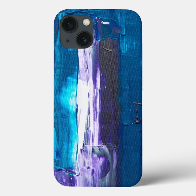 Coques Case-Mate iPhone abstrait bleu (Verso)