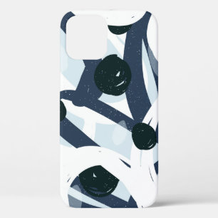 Case-Mate iPhone Case Abstrait bleu et marine brushstrokies peinture ill