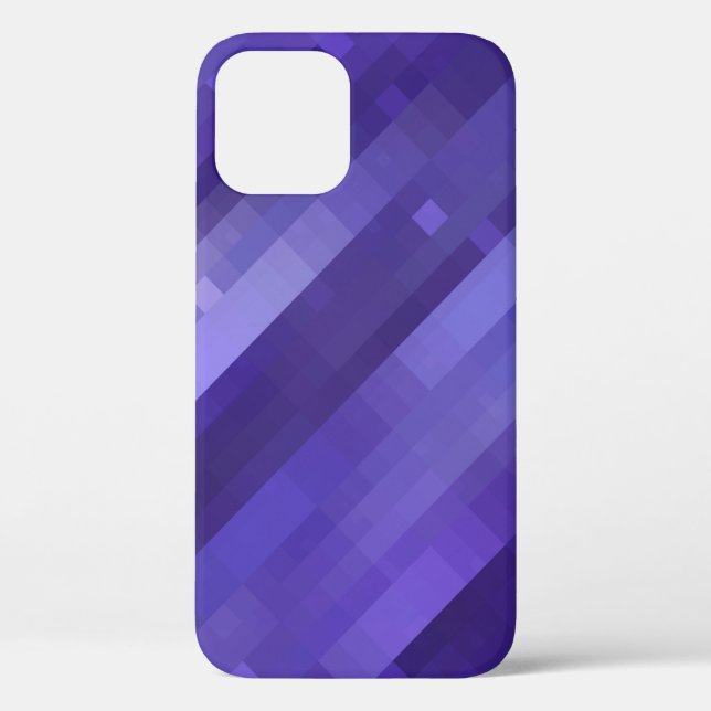 Coques Case-Mate iPhone Abstrait brillant en mosaïque violet arrière - pla (Verso)
