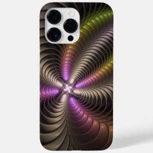 Coque Pour Pour iPhone 14 Pro Max Abstrait brillant Trippy coloré 3D Fractal Art