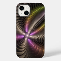 Abstrait brillant Trippy coloré 3D Fractal Art
