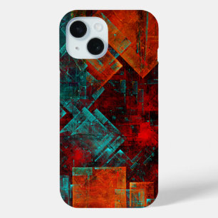 Coque Pour iPhone 15 Abstrait Cool coloré moderne Motif artistique