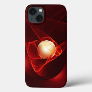 Case-Mate iPhone Case Abstrait Crème rouge moderne Imaginaire Fractal Ar