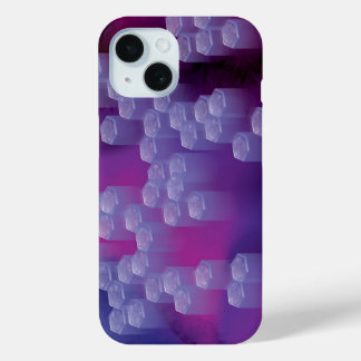 Coque Pour iPhone 15 Abstrait dans les purples