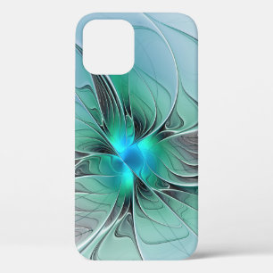 Case-Mate iPhone Case Abstrait De Bleu, Art Fractal Moderne