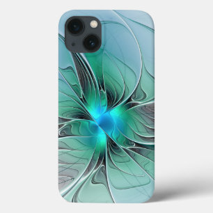 Case-Mate iPhone Case Abstrait De Bleu, Art Fractal Moderne
