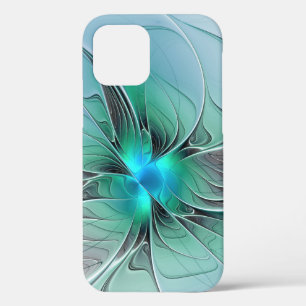 Case-Mate iPhone Case Abstrait De Bleu, Art Fractal Moderne