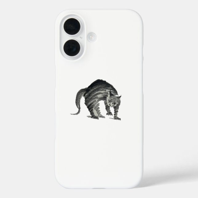 Coques Case-Mate iPhone abstrait de chat effrayé (Verso)