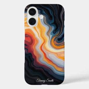 Coque Pour iPhone 16 Abstrait de torsion - Gras & Art Dynamique