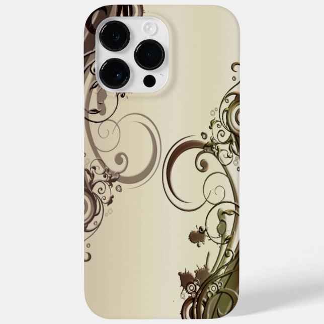 Coques Case-Mate iPhone Abstrait doré (Verso)