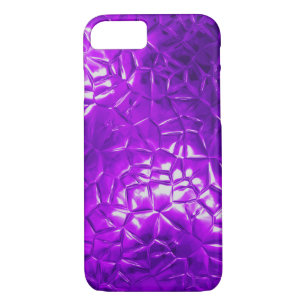 Coques Pour iPhone abstrait en feuille violet 3D