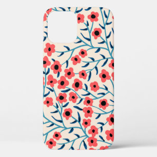 Case-Mate iPhone Case Abstrait floral : Motif Vintage florissant.