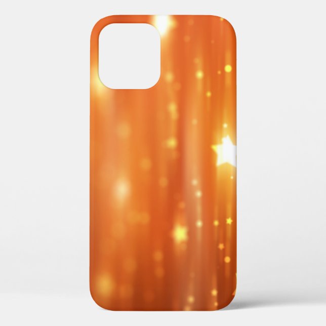 Coques Case-Mate iPhone abstrait fond orangé brillant abstrait, art, dos (Verso)