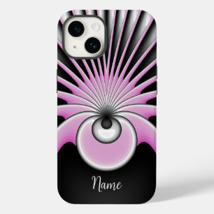 Coque Pour iPhone 14 Abstrait moderne Fou Fractal Art Nom du Motif