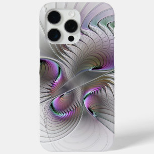 Coque iPhone 15 Pro Max Abstrait moderne Shy Imaginaire Figure Fractal Art