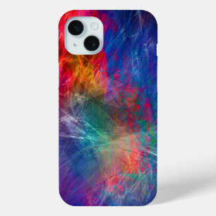 Coque iPhone 15 Mini Abstrait multicolore