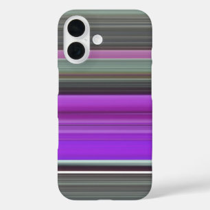 Coque Pour iPhone 16 Abstrait n° 1 : Coque-coque iphone gris et violet