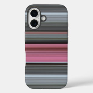 Coque Pour iPhone 16 Abstrait n° 1 : rose et gris