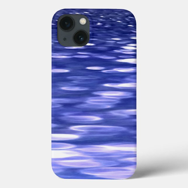 Coques Case-Mate iPhone Abstrait n° 3 : Coque-coque iphone bleu shimmer (Verso)