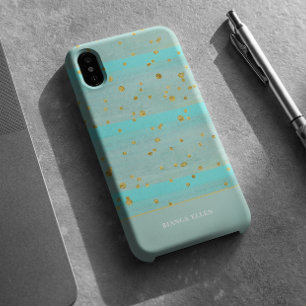 Coque Pour iPhone 16 Abstrait or vert