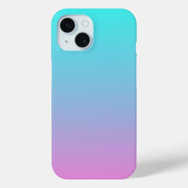 Coques Case-Mate iPhone abstrait rose cinglé bleu turquoise ombre (Verso)