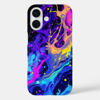 Abstrait vibrant : Une explosion de couleur