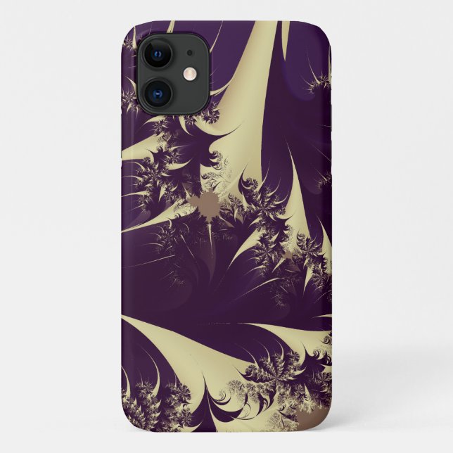 Coques Case-Mate iPhone Abstrait Violet Fractal Spikes (Dos)