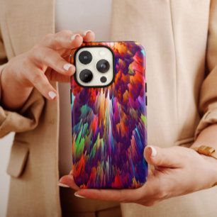 Coque Pour iPhone 14 Abstrait volcanique arc-en-ciel   iPhone 14 Coque-