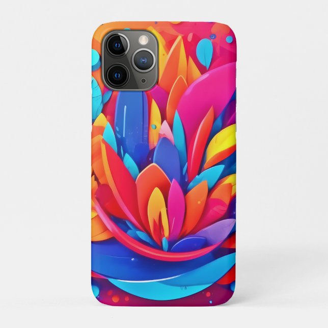 Coques Case-Mate iPhone Abstraite flambée florale (Dos)