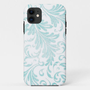 Etui iPhone Case-Mate Acanthus Feuilles Aqua Blue Green