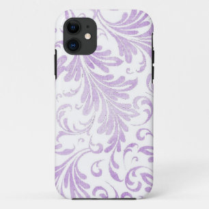 Case-Mate iPhone Case Acanthus Feuilles Lilac Purple Blanc