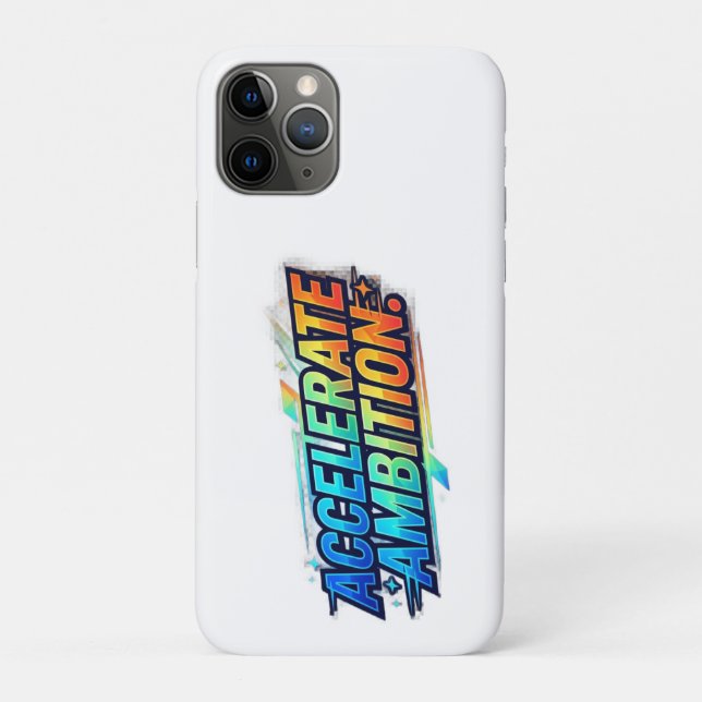 Coques Case-Mate iPhone Accélérez l'ambition. T-Shirt de typographie motiv (Dos)