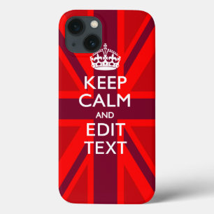 Etui iPhone Case-Mate Accent Rouge Maintenez le calme votre texte sur l'