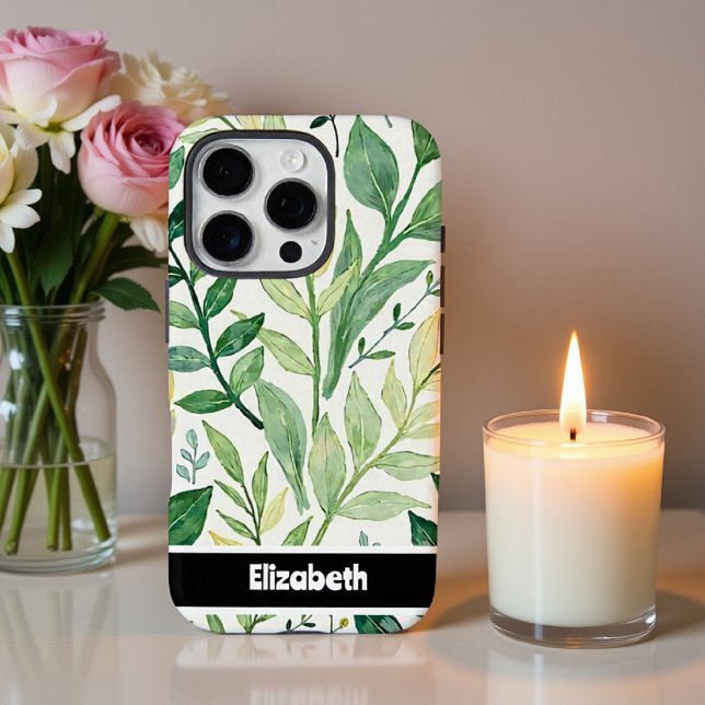 Coques Case-Mate iPhone Accessoire de smartphone botanique Peint Green (Créateur téléchargé)