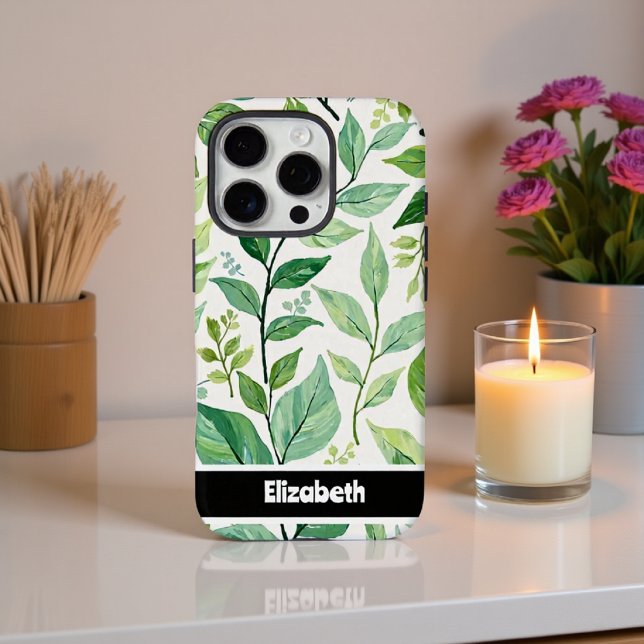 Coques Case-Mate iPhone Accessoire Smartphone Painé Vert Foliage (Créateur téléchargé)