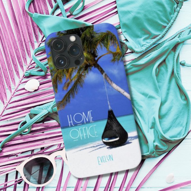 Coques Case-Mate iPhone Accueil de Tropical Island Beach Bureau Photo (Créateur téléchargé)