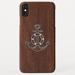 Coque Case-Mate Pour iPhone Acier Ancre en acajou marin humide
