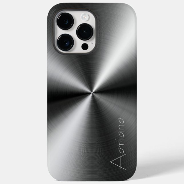 Coques Case-Mate iPhone Acier en platine inoxydable en argent (Verso)