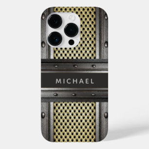 Coque Pour iPhone 14 Pro Acier industriel hommes