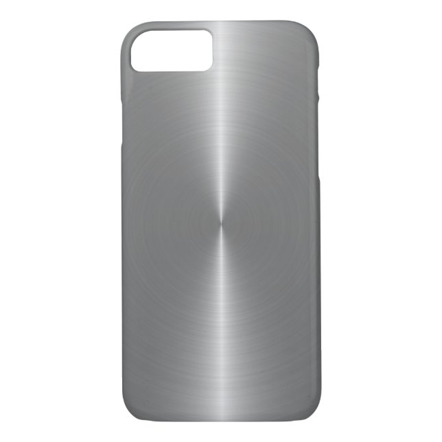 Coques Case-Mate iPhone Acier inoxydable métallique gris-argent (Dos)